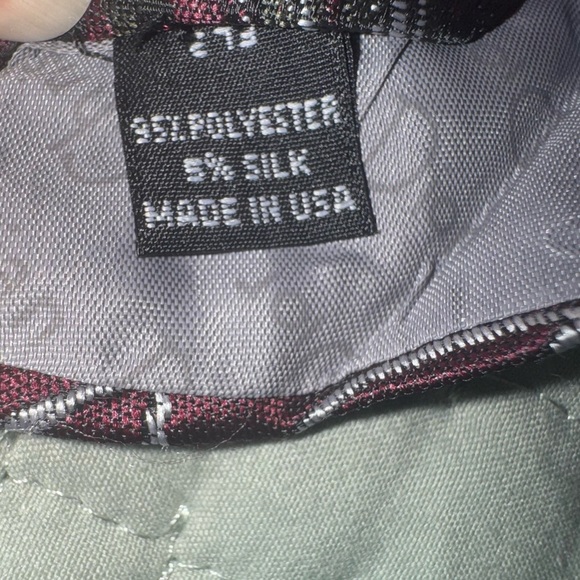 Dior Burgundy and Gray Floral Tie - Picture 4 of 5